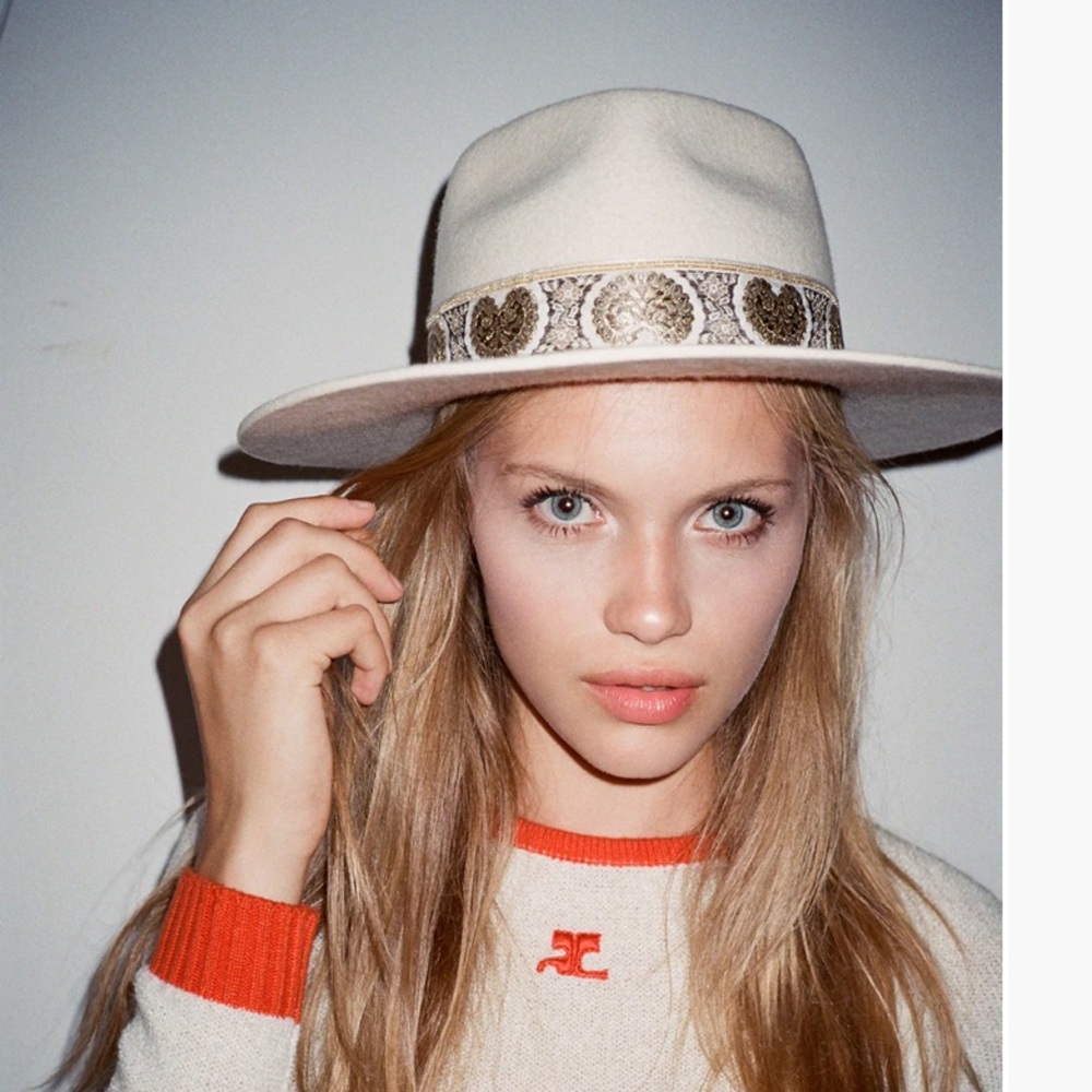 Lack of Color Beverly Hat in Ivory size small 55cm